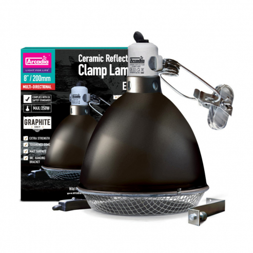 Arcadia Clamp Lamp Pro Halogen Basking Spot - Graphite