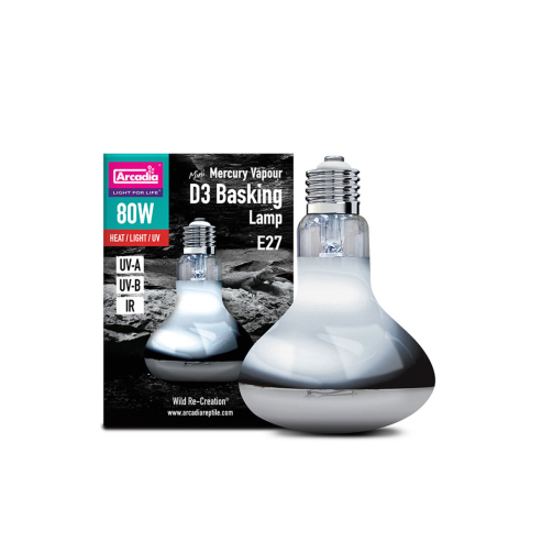 Arcadia Žárovka D3 UV Basking Lamp 80W
