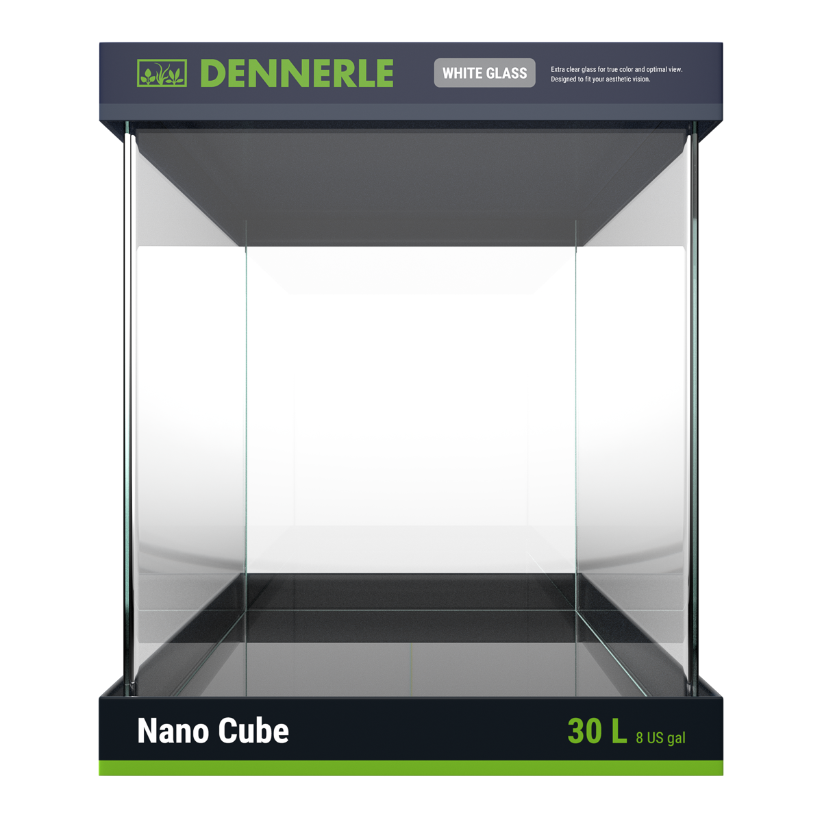 DENNERLE Nano Tank White Glass, 30L