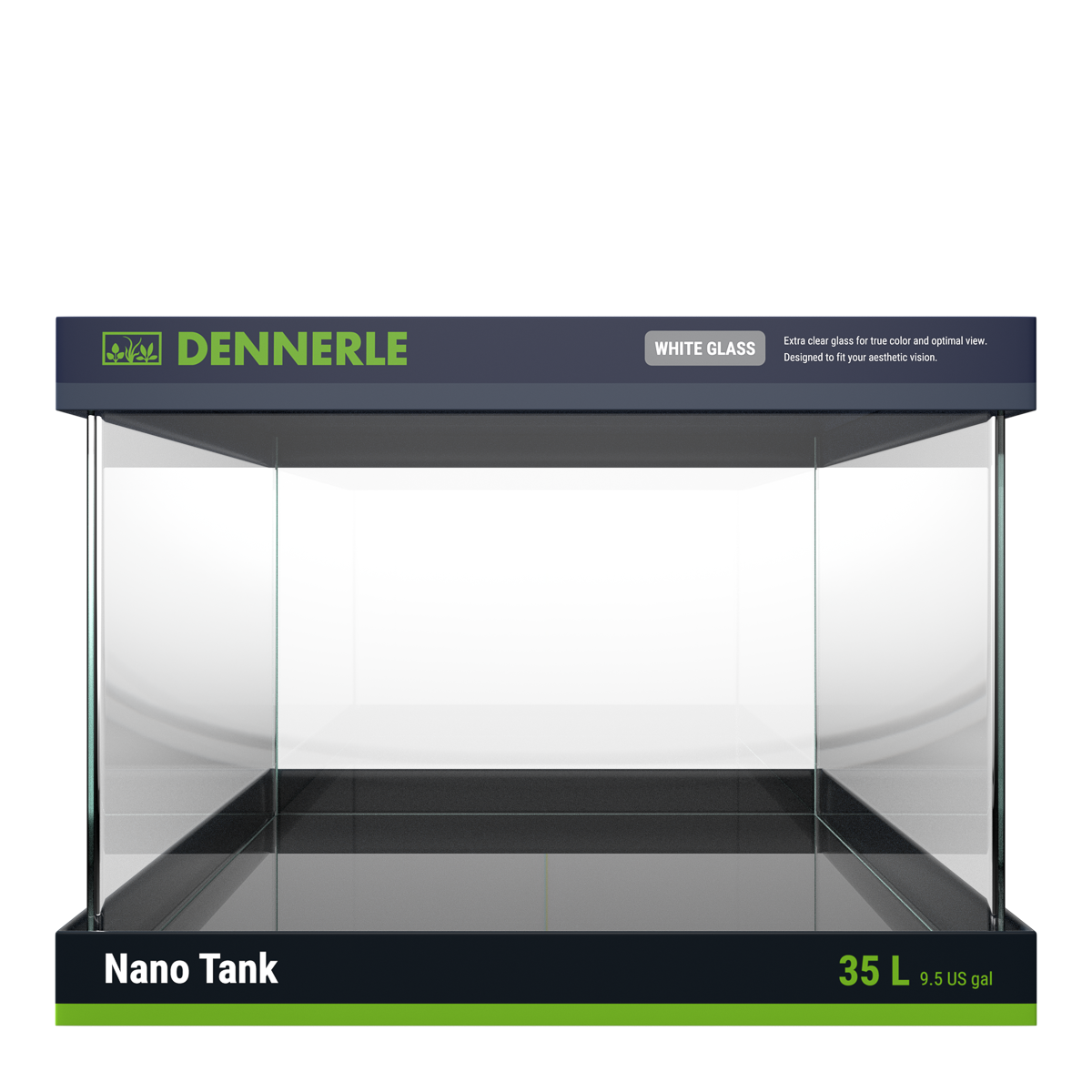 DENNERLE Nano Tank White Glass, 35L