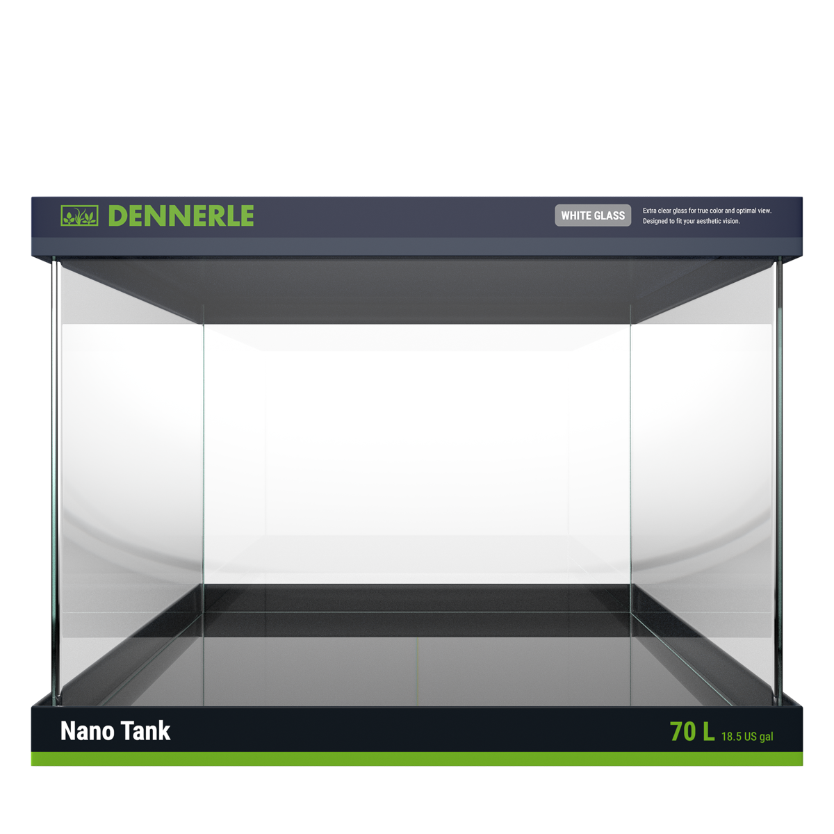 DENNERLE Nano Tank White Glass, 70L