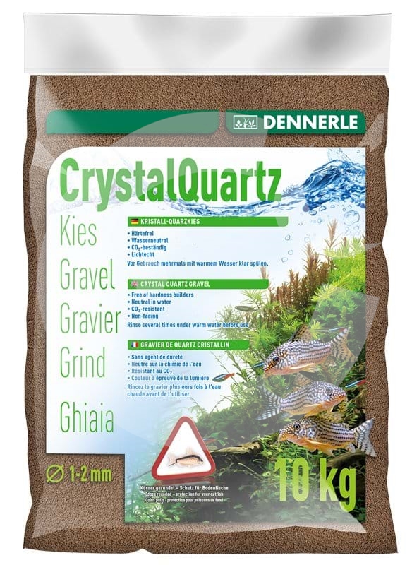 DENNERLE Písek Kristall-Quarzkies 10 kg, 1-2 mm, tmavě hnědá