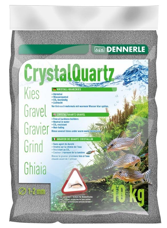 DENNERLE Písek Kristall-Quarzkies 10 kg, 1-2 mm, světle šedá