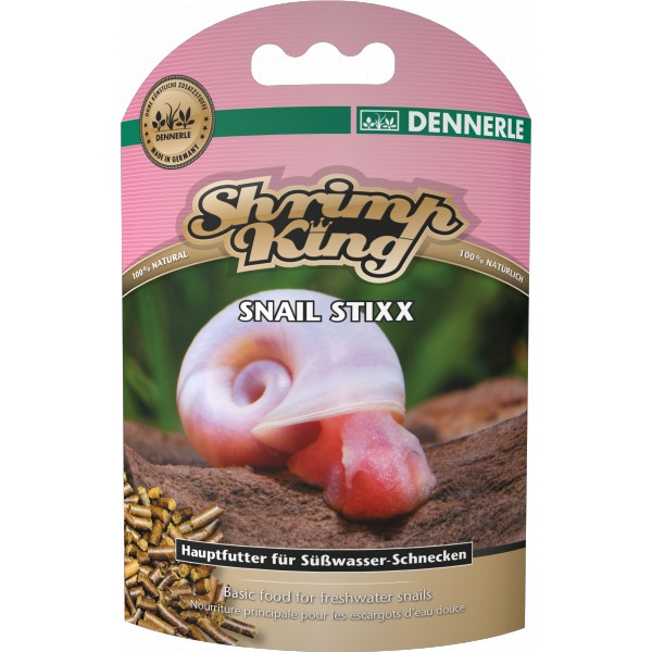 Dennerle Krmivo pro plže ShrimpKing Snail Stixx 45g
