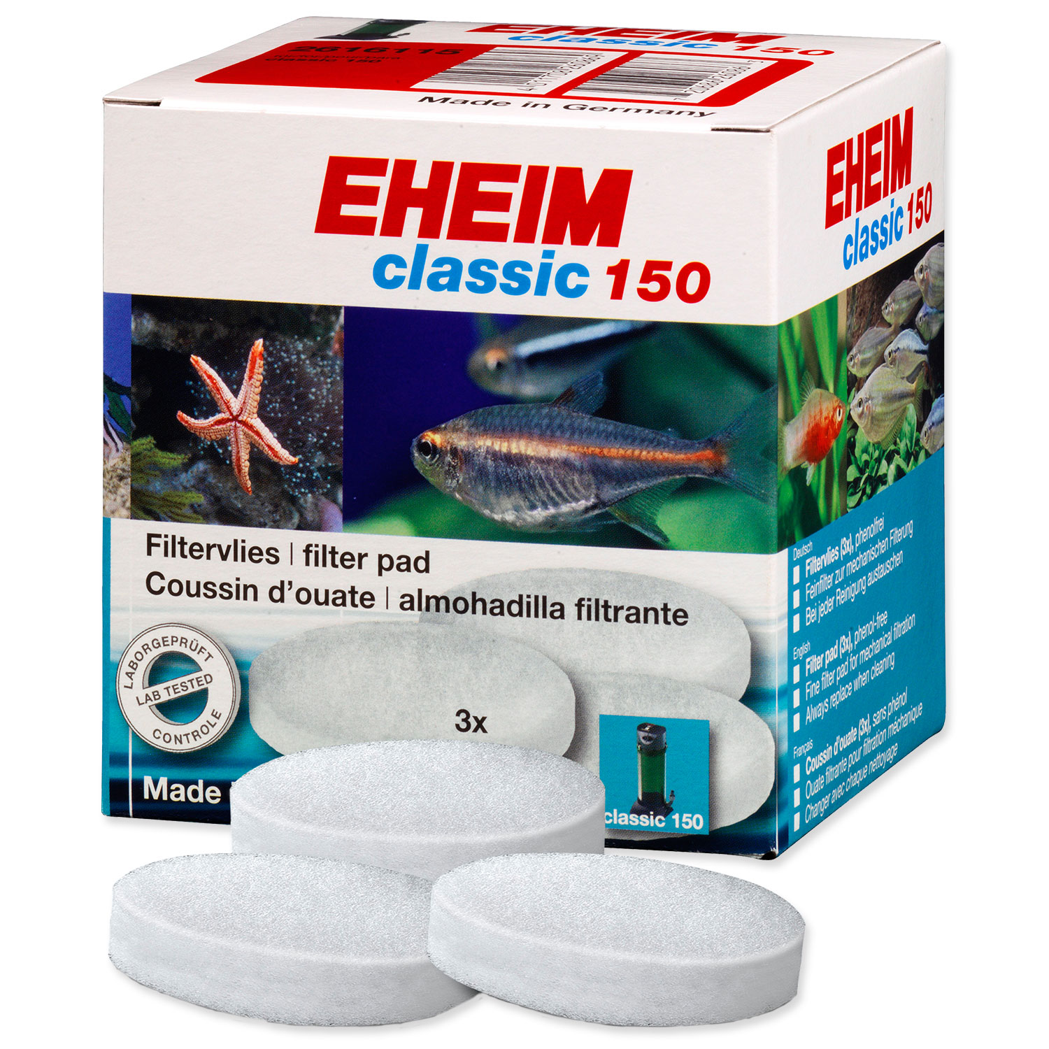 Náplň EHEIM vata filtrační jemná Classic 150 (3ks)