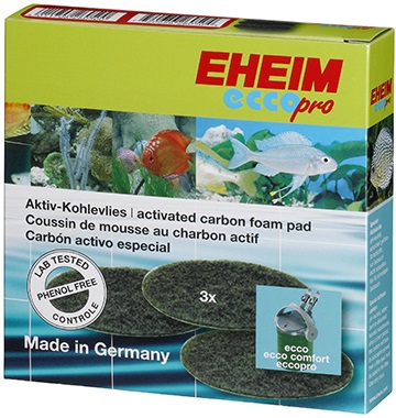 Náplň EHEIM molitan uhlíkový jemný Ecco Pro 130/200/300 (3ks)