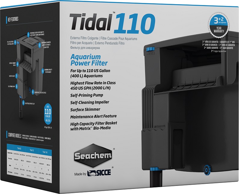 SEACHEM Vnější filtr TIDAL 110, 2000 l/hod