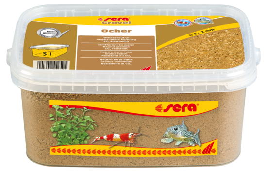 sera Gravel Ocher pr. 0 – 2 mm 3l