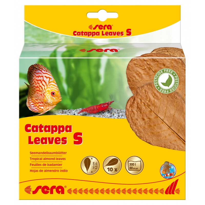 sera Catappa Leaves S 14 cm - 10 ks