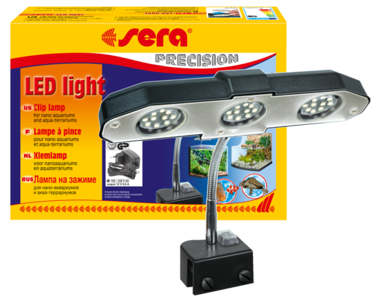 sera LED light 3 x 1,6 W pro akvária a terária
