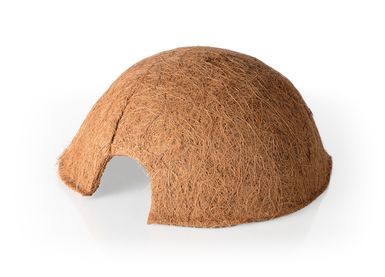 Úkryt pro plazy z kokosového vlákna, 25x25x12 cm