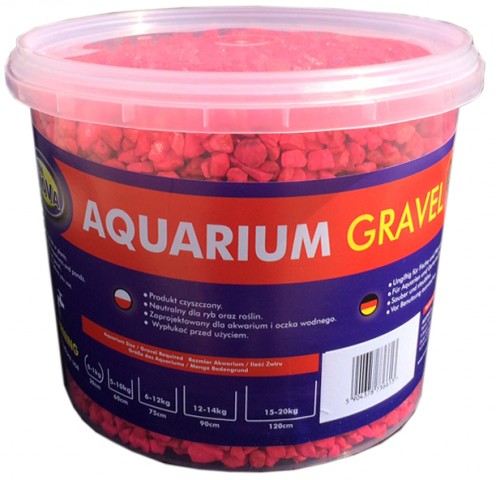 AQUA NOVA Akvarijní štěrk fluo růžový 5kg/3l