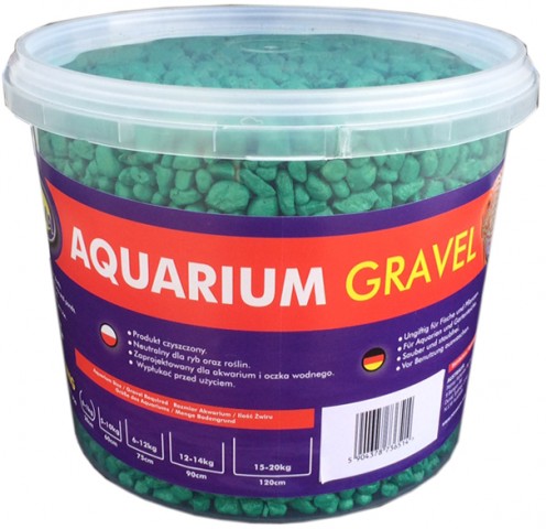 AQUA NOVA Akvarijní štěrk zelený 5kg/3l