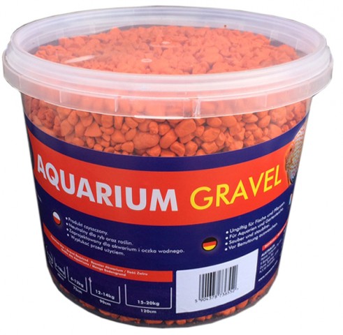 AQUA NOVA Akvarijní štěrk oranžový 5kg/3l