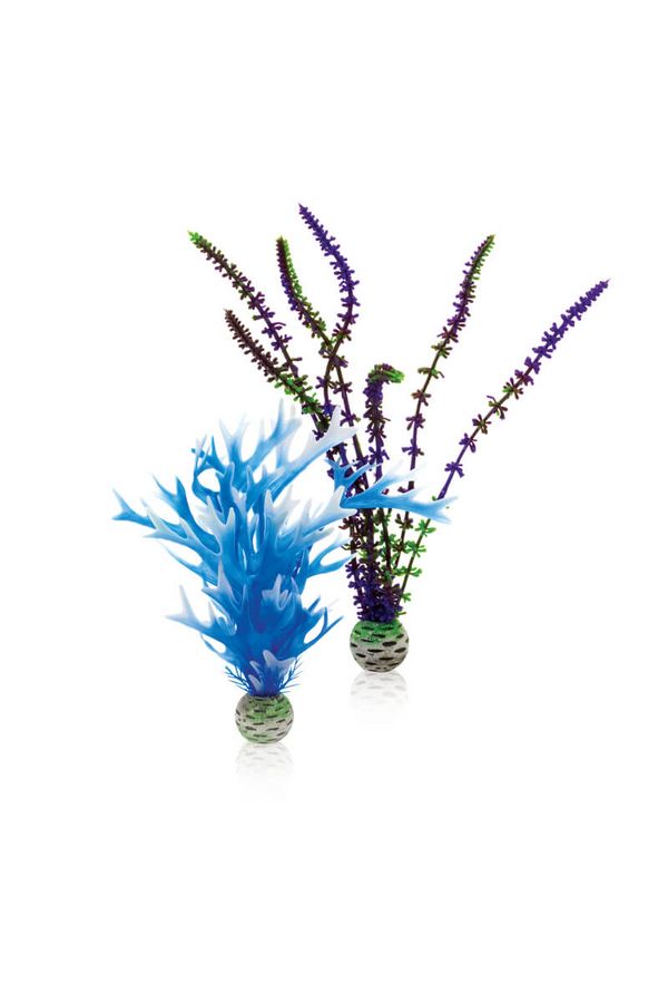 biOrb Plastová rostlina - Set modrá a fialová 29 cm