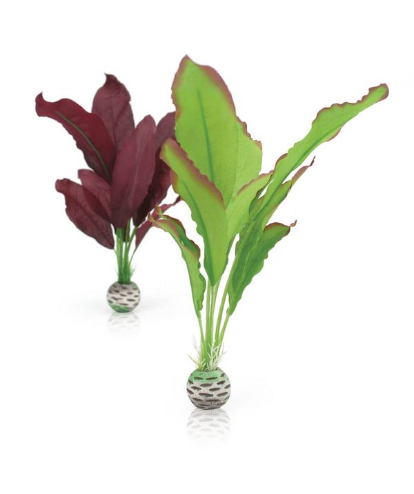 biOrb Plastová rostlina - Silk Plant Set zelená a fialová 29 cm