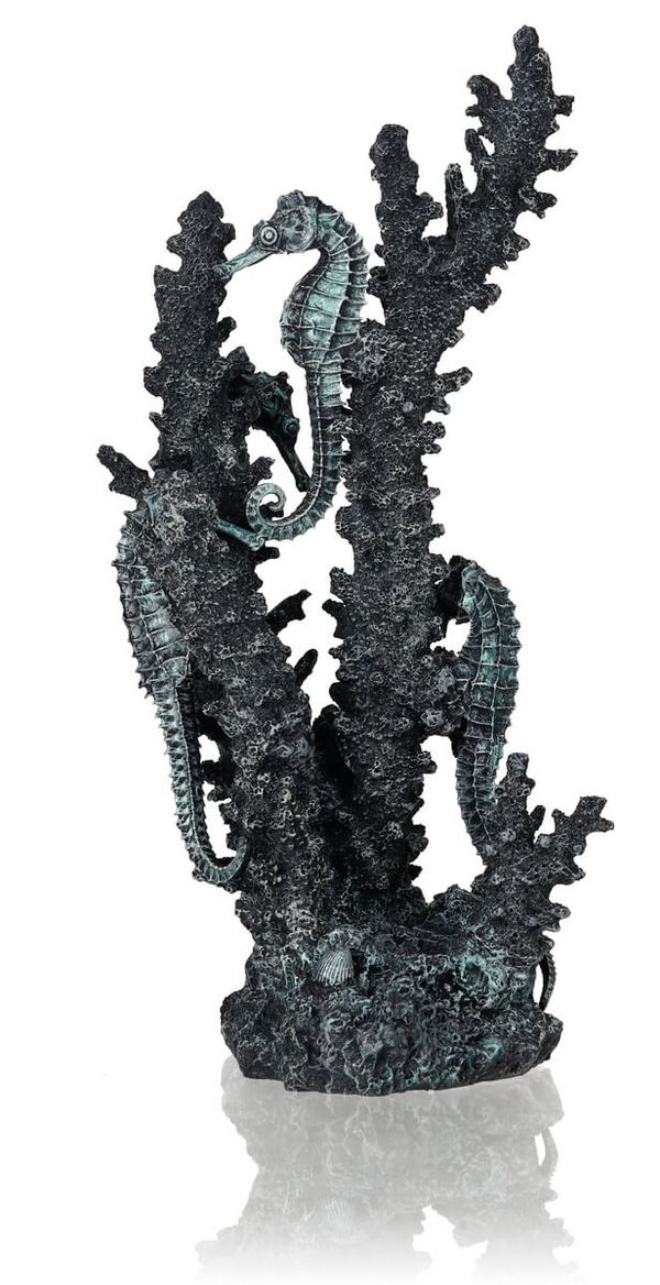 biOrb Umělá dekorace - Seahorses on Coral černé M
