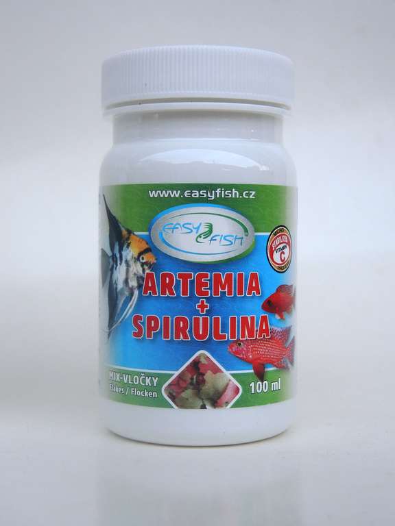 EasyFish Spirulina+Artemia vločky 100 ml