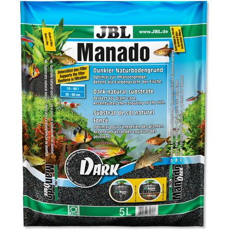 JBL Substrát tmavý Manado DARK, 10 l