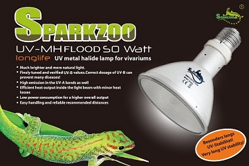 Lampa UVB 50W HID Flood ReptiSpa PAR30 Sparkzoo