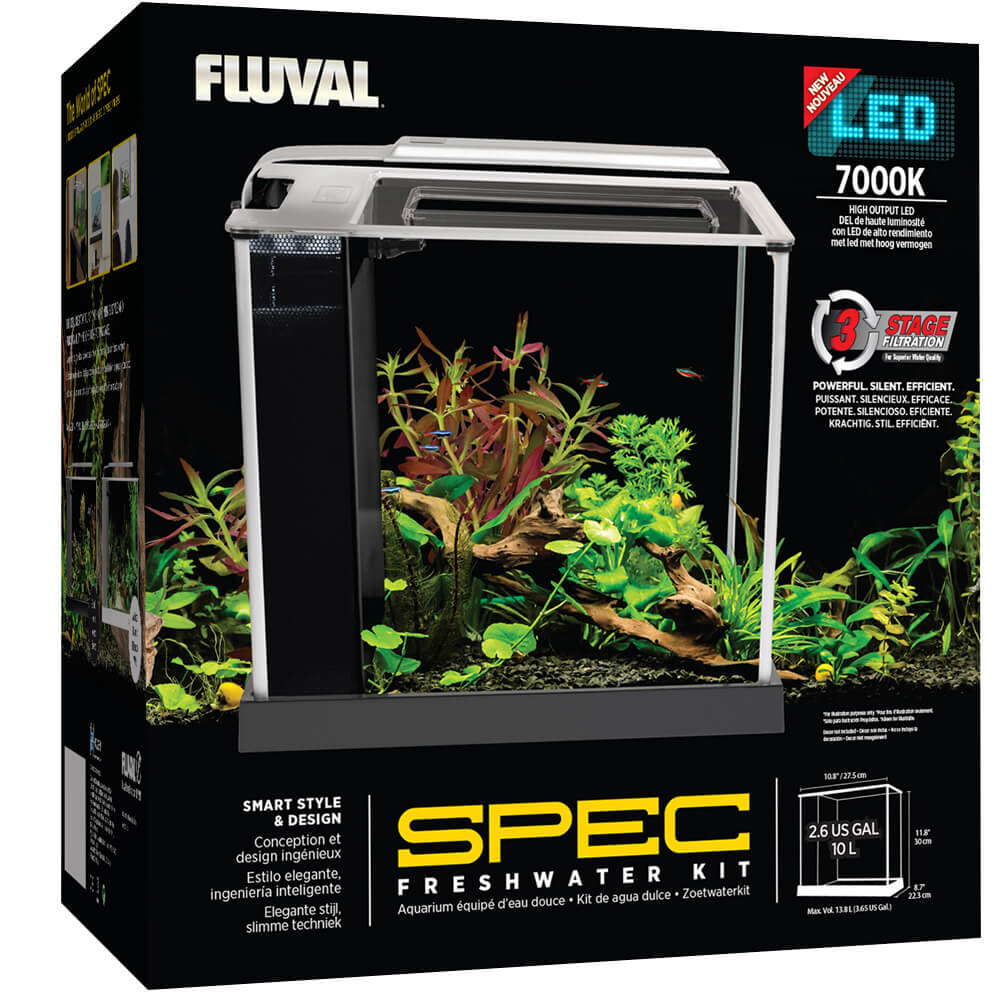 Akvárium set Fluval SPEC, černé (10 l)