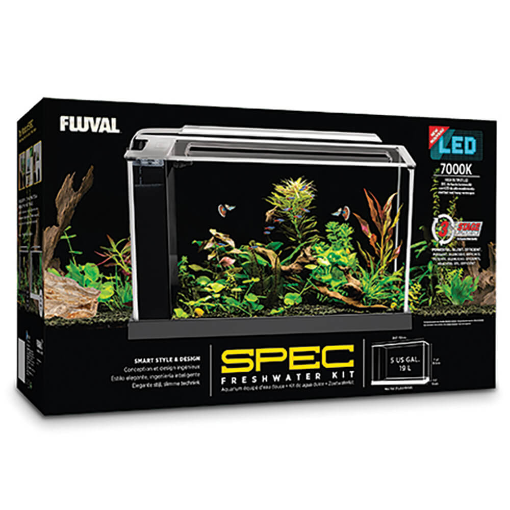 Akvárium set Fluval SPEC, bílé (19 l)