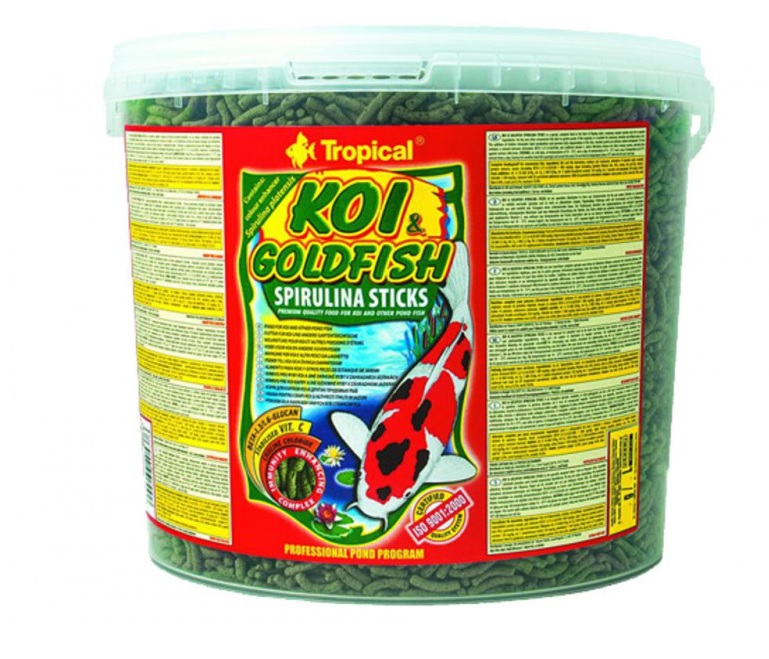 Tropical Koi & Goldfish Spirulina sticks 50 l, 4 kg