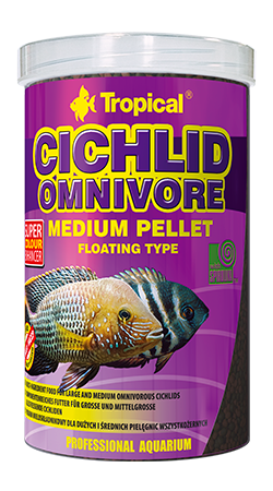 TROPICAL Cichlid Omnivore M Pellet 5L / 1,8kg
