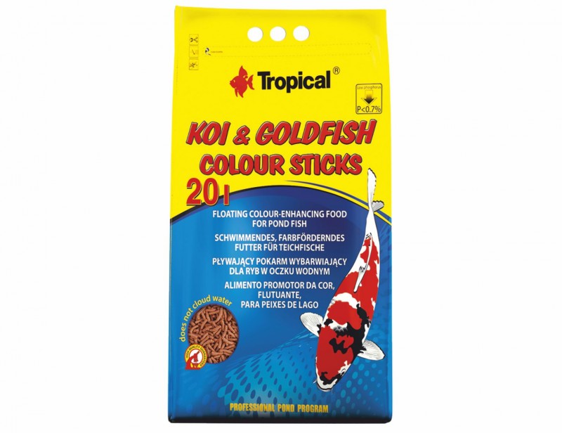 TROPICAL POND Koi-Goldfish Colour sticks 20L