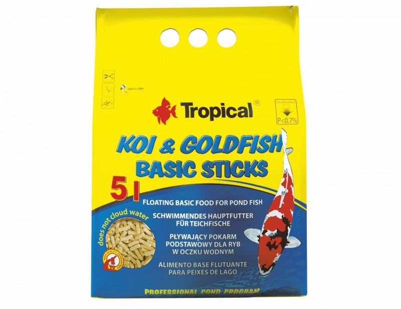 TROPICAL POND Koi-Goldfish Basic sticks 5L