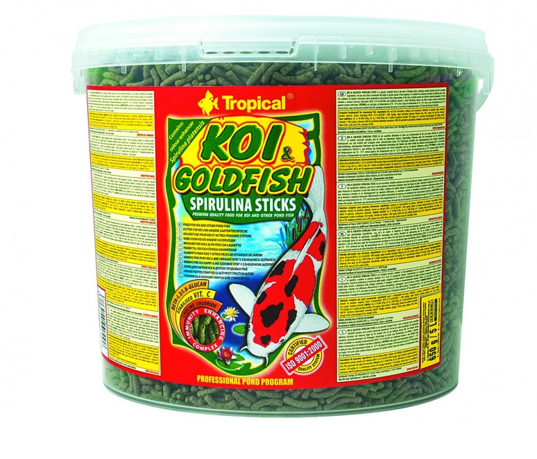 TROPICAL POND Koi-Goldfish Spirulina sticks 5L/430g