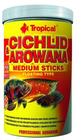 Tropical Cichlid/Arowana Medium Sticks 1000ml