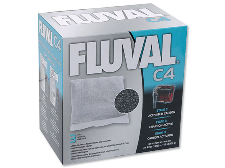 Náplň sáčky aktivní uhlí FLUVAL C4 (3ks)