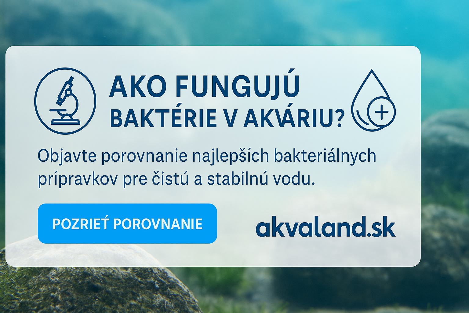 Baktérie pre akvárium – ako fungujú + porovnanie