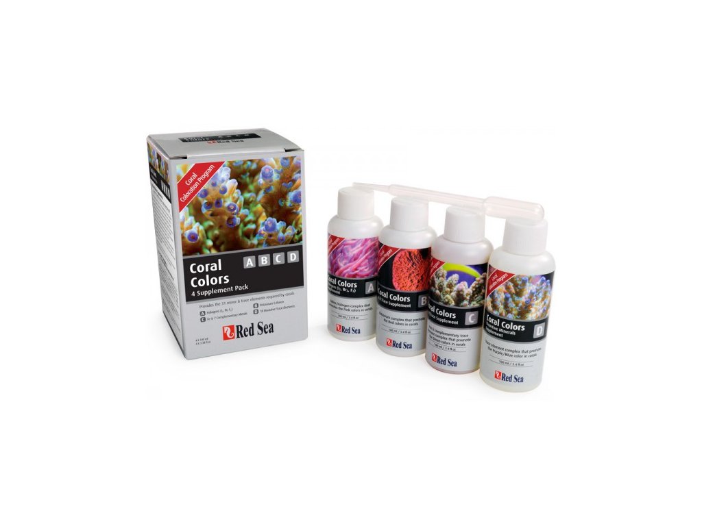 Red Sea Coral Colors A-B-C-D  (4pack x 100ml)