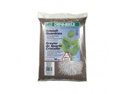 Dennerle Kristall-Quarzkies 10kg - hnedý