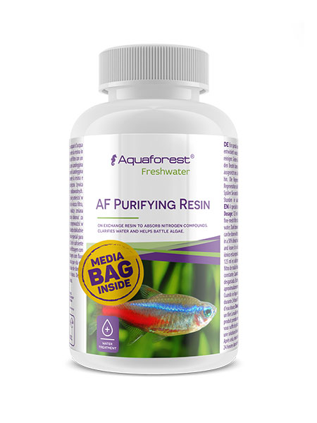 AF Purifying resin - absorbuje dusičnany 125ml  krištálovo čistá voda v akváriu