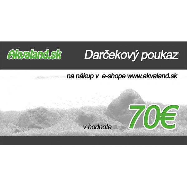 Darčekový poukaz 70€