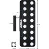 arka drziak s magnetom myreef frag rack so 16 otvormi