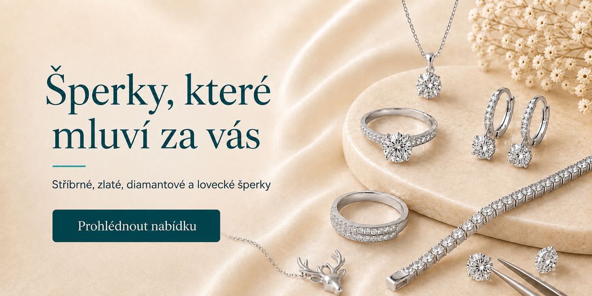 Šperky, které mluví za vás – stříbrné, zlaté, diamantové a lovecké šperky | Akvamarín-klenoty