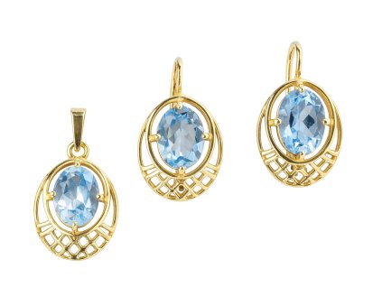 ✨ Stříbrná sada GOLD MODRÁ – elegance, která září na první pohled. Zlacení, precizní filigránový design a modrý zirkon, který se nádherně rozzáří v každém světle. Perfektní kombinace jemnosti a luxusu pro ženy, které chtějí vyniknout.