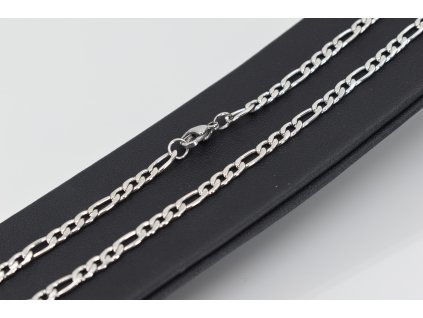 Pánský řetízek Merka – chirurgická ocel 316L, Figaro vzor, 55 cm