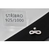Stříbrný přívěsek Infinitiv osmička