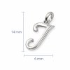 Stříbrný přívěsek písmeno J – rozměry 14 × 6 mm, stříbro 925/1000