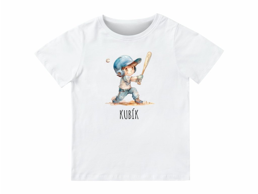 Dětské tričko se jménem – Malý baseballista