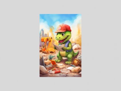 Stavebník dinosaurus v akci