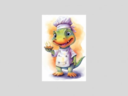 Kuchařský Dinosaurus s Hrnkem