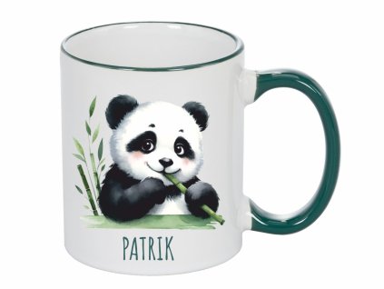 Panda Tmavězelený