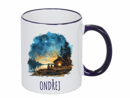 Lesní chata u vody Tmavěmodrý opraveno