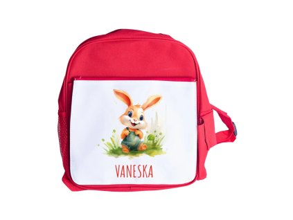 Veselý zajíček červený